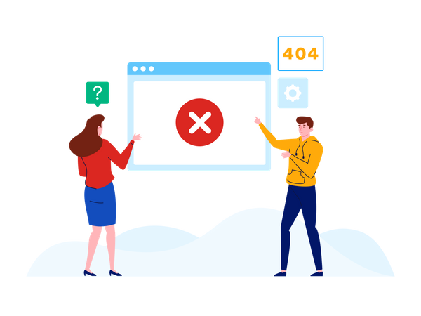 Page Doesn't Exist  Illustration