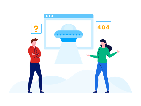 Page Error Not Found  Illustration