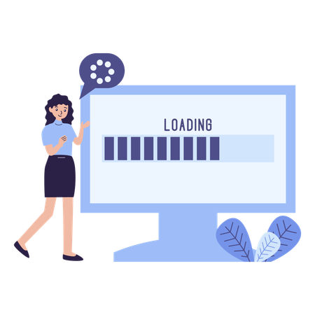 Page Loading  Illustration