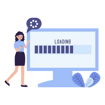 Page Loading  Illustration