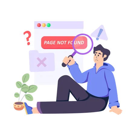 Page not found  Illustration