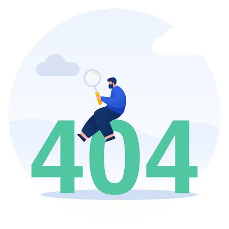 Page Not Found 404  Illustration