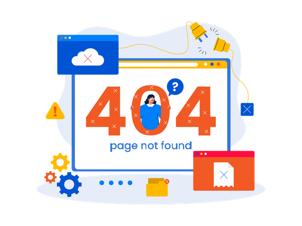 Page Not Found  イラスト