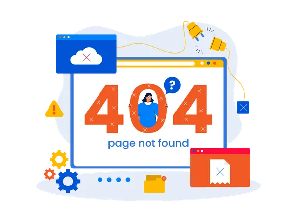 Page Not Found  イラスト