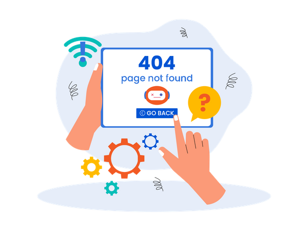 Page Not Found  イラスト