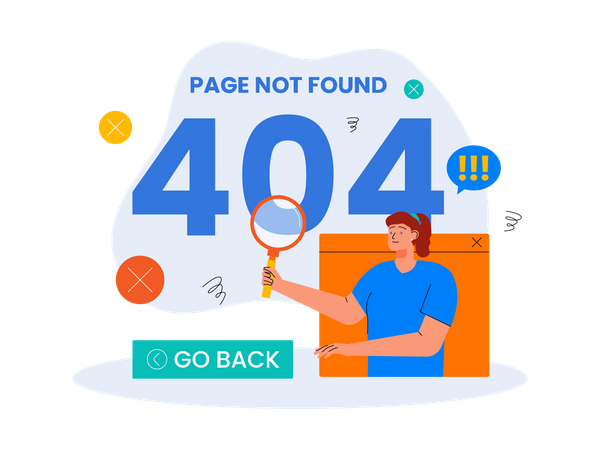 Page Not Found  Illustration
