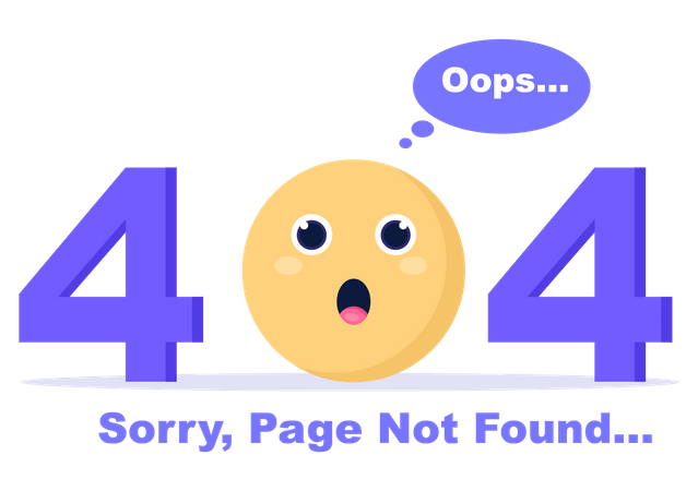 Page Not Found  Illustration