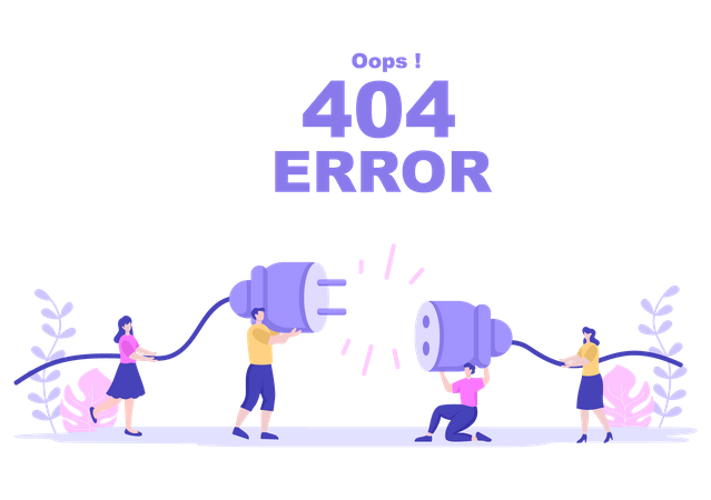 Page Not Found  Illustration