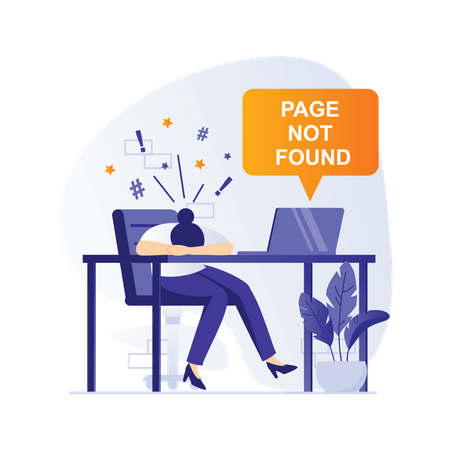 Page Not Found  Illustration