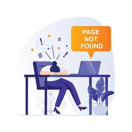 Page Not Found  Illustration