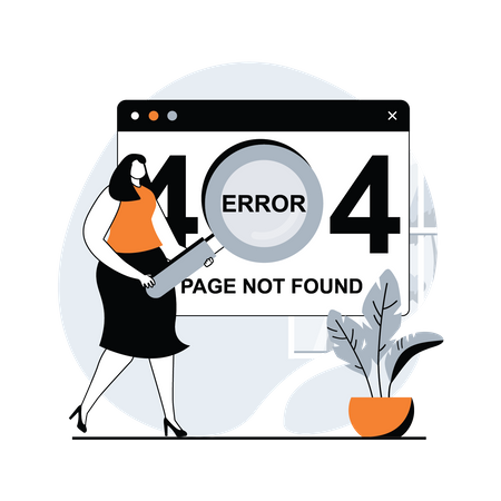 Page Not Found  Illustration