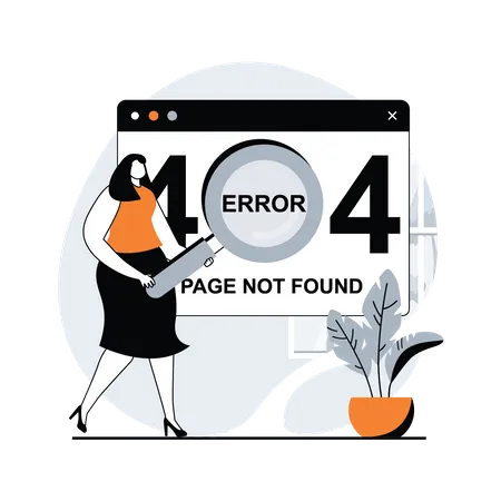 Page Not Found  Illustration