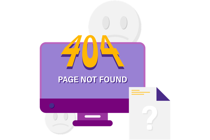 Page not found  Illustration