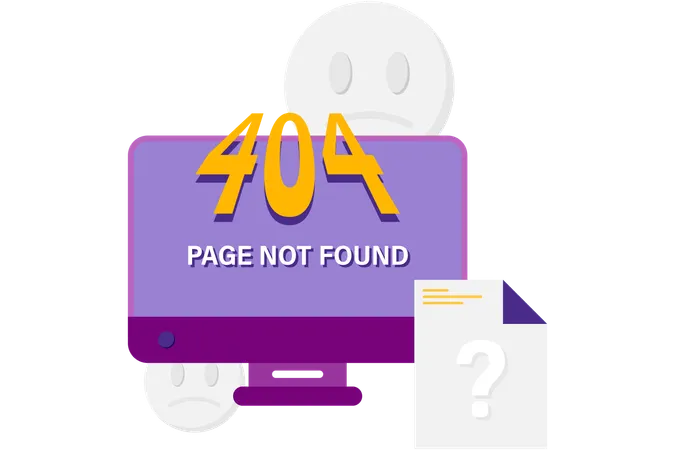 Page not found  Illustration