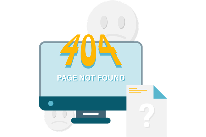 Page not found  Illustration