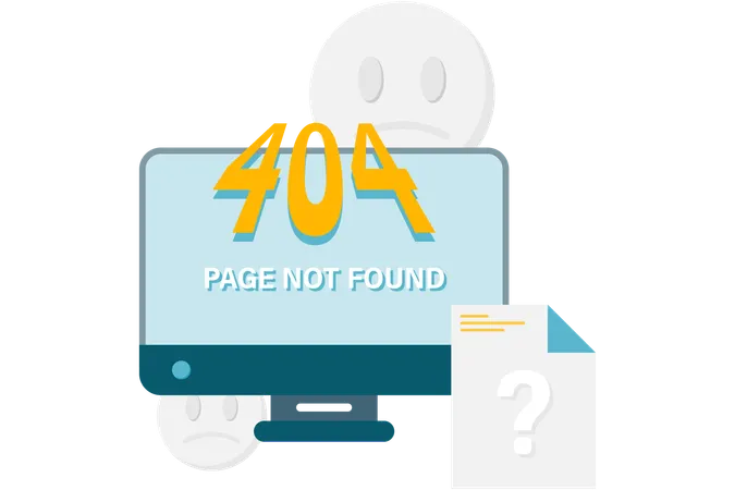 Page not found  Illustration