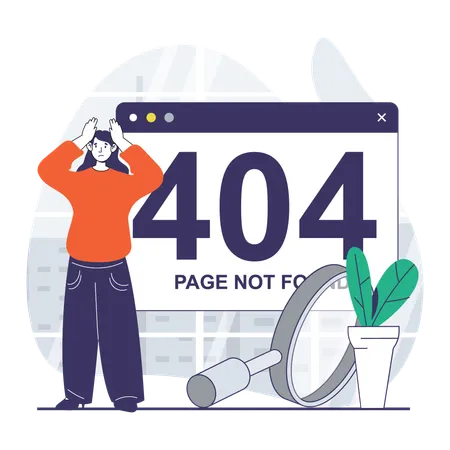 Page Not Found  Illustration