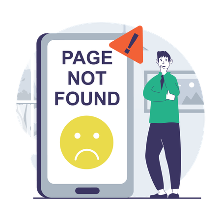 Page Not Found  Illustration