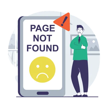 Page Not Found  Illustration