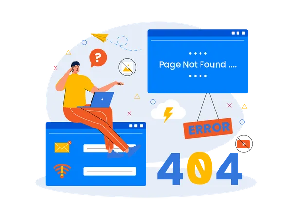 Page Not Found  Illustration