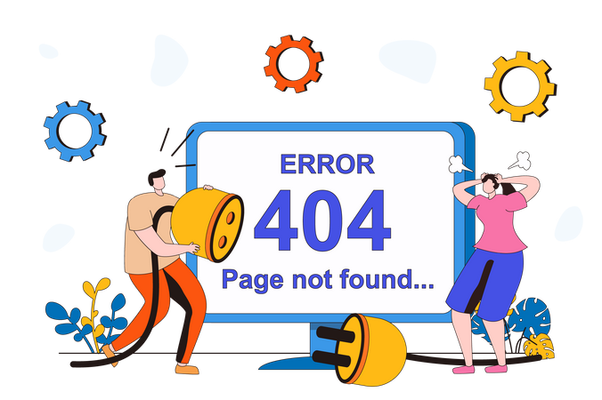 Page not found  Illustration