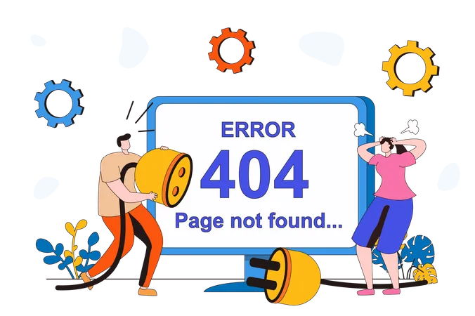 Page not found  Illustration