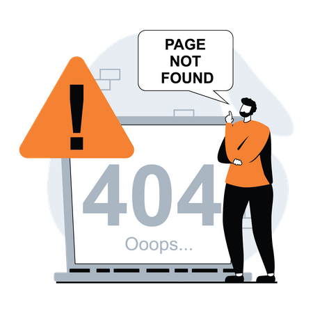 Page Not Found  Illustration