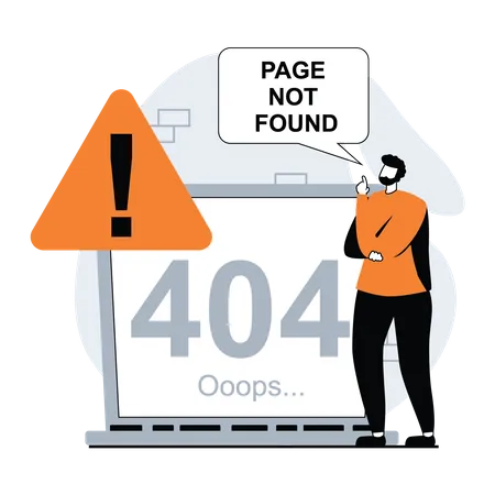 Page Not Found  Illustration