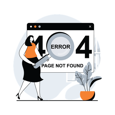 Page Not Found  Illustration