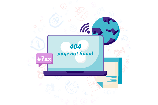 Page Web introuvable  Illustration