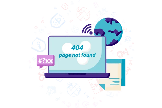 Page Web introuvable  Illustration