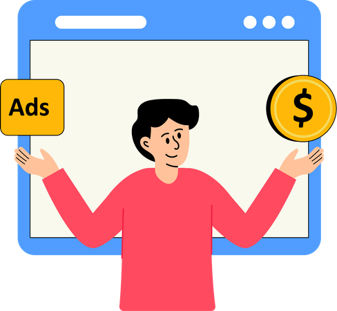 Paid Ads  Illustration