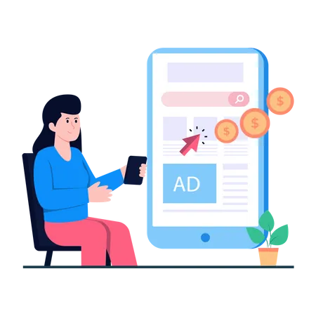 Paid Advertising  Illustration