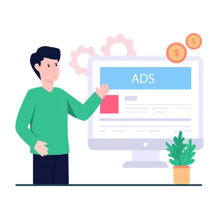 Paid Advertising  Illustration