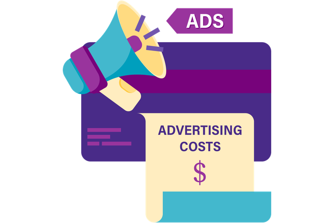 Paid advertising  Illustration