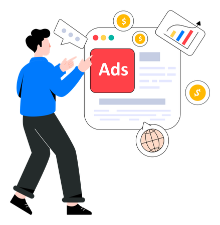 Paid Marketing  Illustration