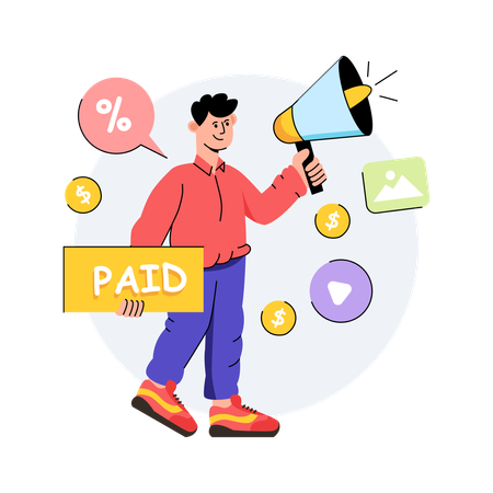 Paid Media  Illustration