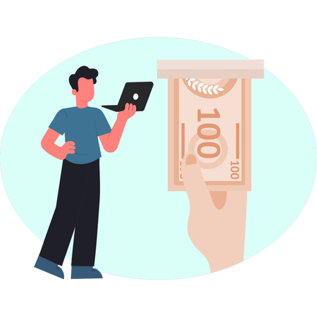 Paiement Shopping réussi  Illustration