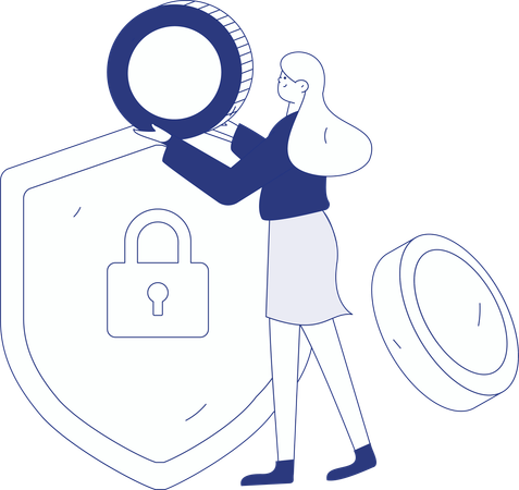 Paiement de factures d'achats en ligne  Illustration