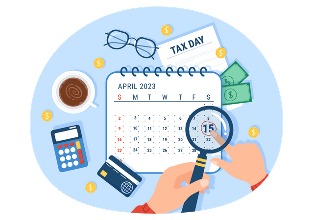 Paiement de l'impôt  Illustration