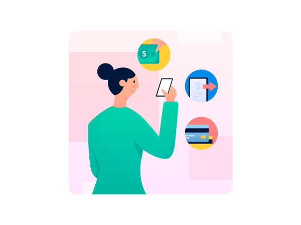 Paiement des factures d'hôpital en ligne  Illustration