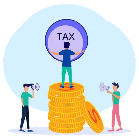 Paiement de l'impôt  Illustration