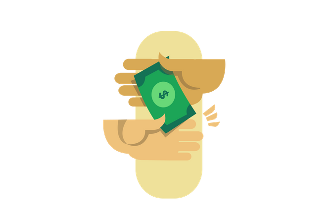 Paiement du salaire  Illustration