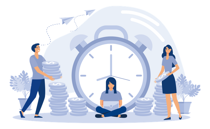 Paiement du travail  Illustration