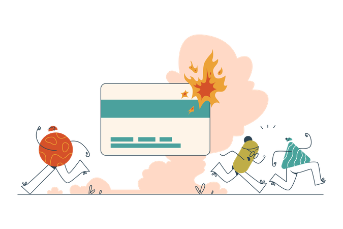 Paiement échoué  Illustration