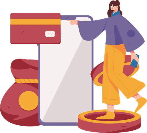 Paiement électronique  Illustration