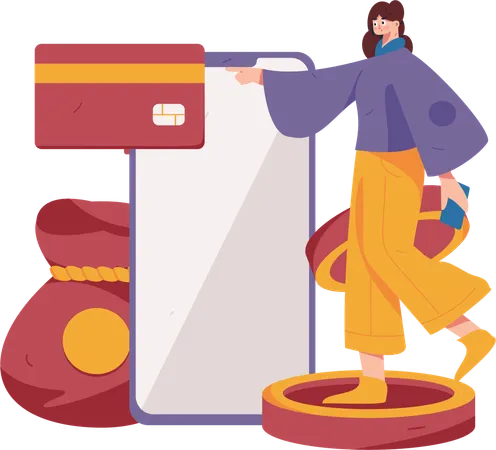 Paiement électronique  Illustration