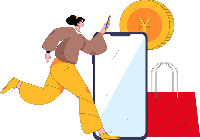 Paiement en ligne  Illustration