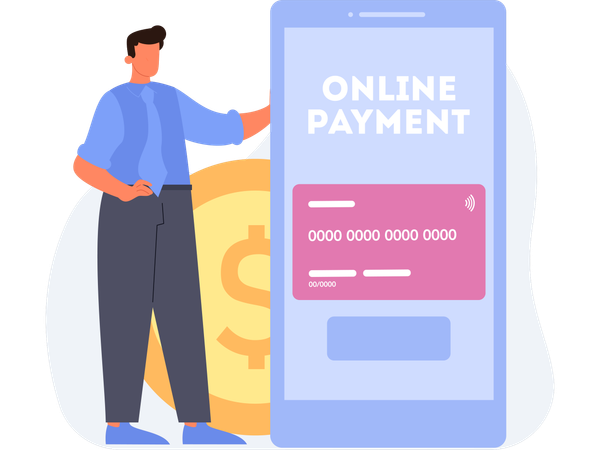 Paiement en ligne  Illustration