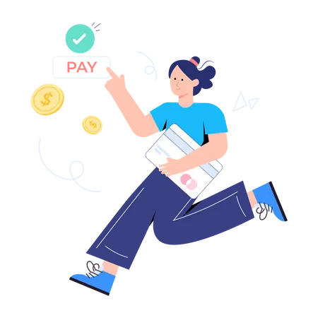 Paiement en ligne  Illustration